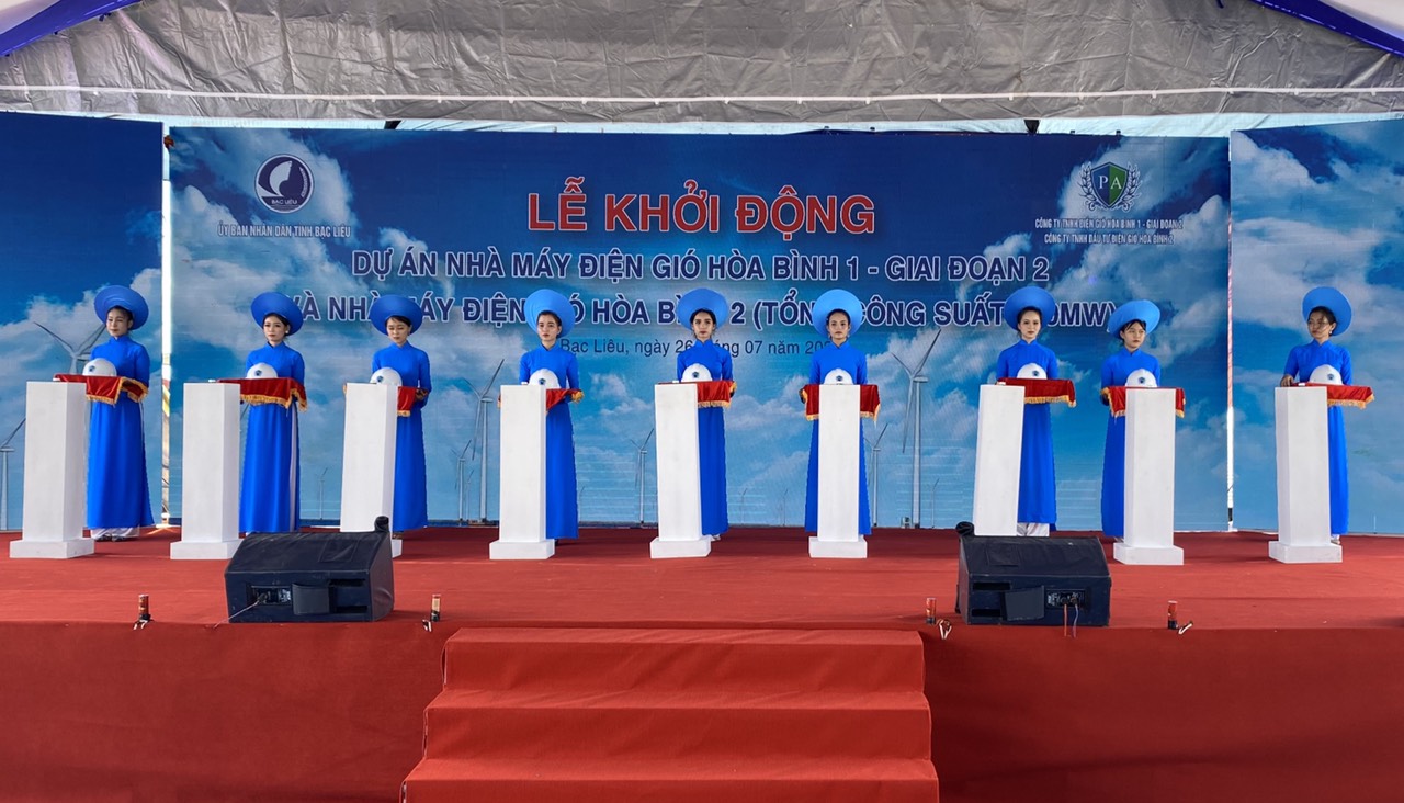 Lể Khởi Công Dự An Điện Gió Hòa Bình 2