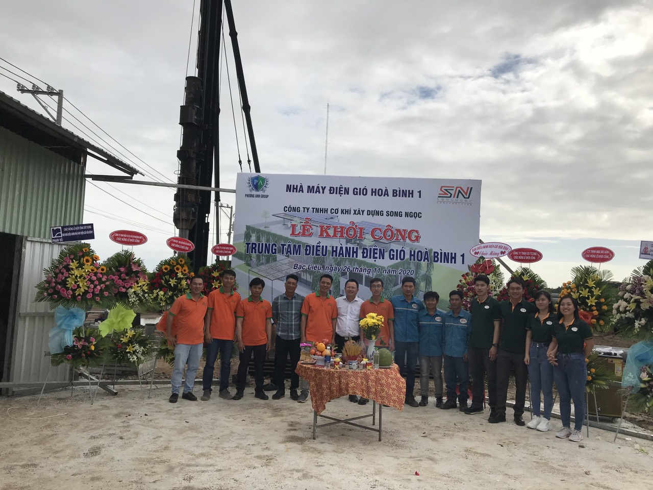 LỄ KHỞI CÔNG TRUNG TÂM ĐIỀU HÀNH NHÀ MÁY ĐIỆN GIÓ HÒA BÌNH 1