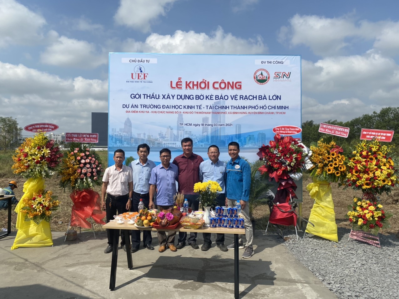 LỄ KHỞI CÔNG: XÂY DỰNG BỜ KÈ BẢO VỆ RẠCH BÀ LỚN