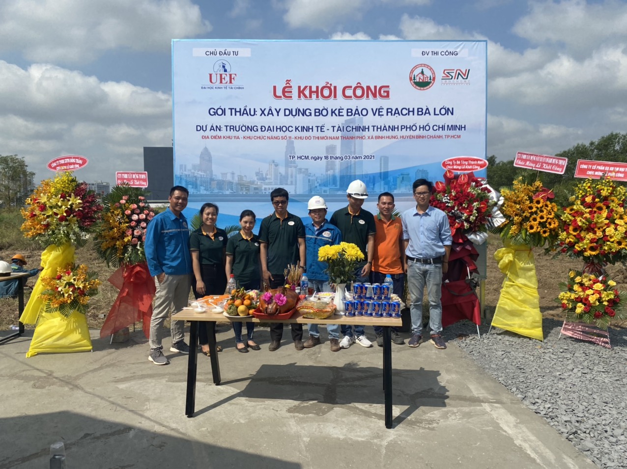 LỄ KHỞI CÔNG: XÂY DỰNG BỜ KÈ BẢO VỆ RẠCH BÀ LỚN