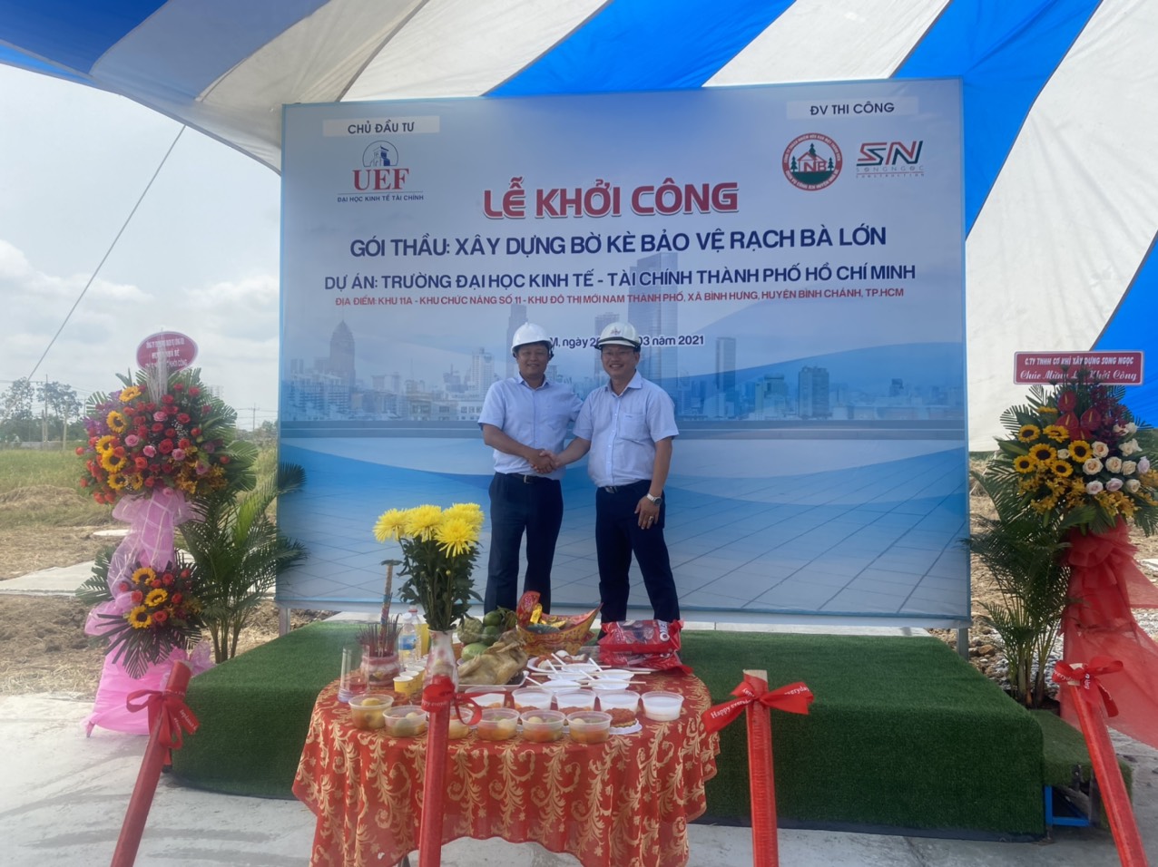 LỄ KHỞI CÔNG: XÂY DỰNG BỜ KÈ BẢO VỆ RẠCH BÀ LỚN