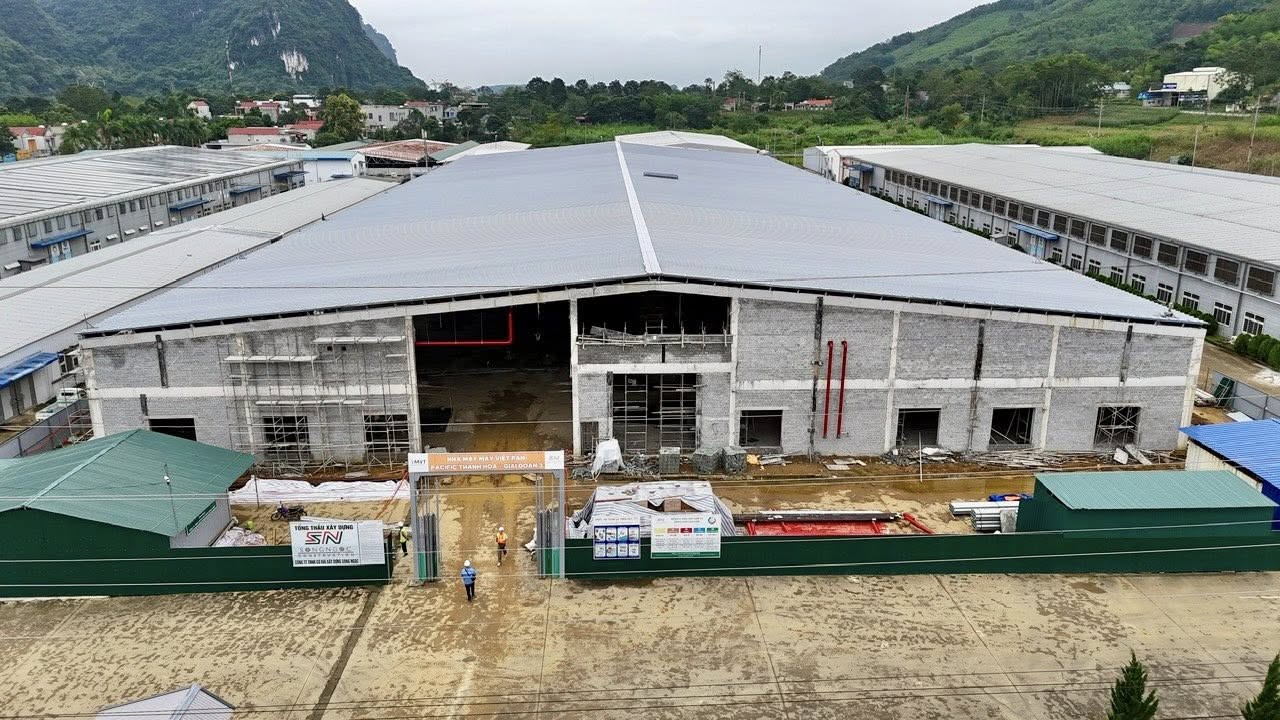 DỰ ÁN NHÀ MÁY MAY VIỆT PAN – PACIFIC THANH HÓA - GIAI ĐOẠN 3